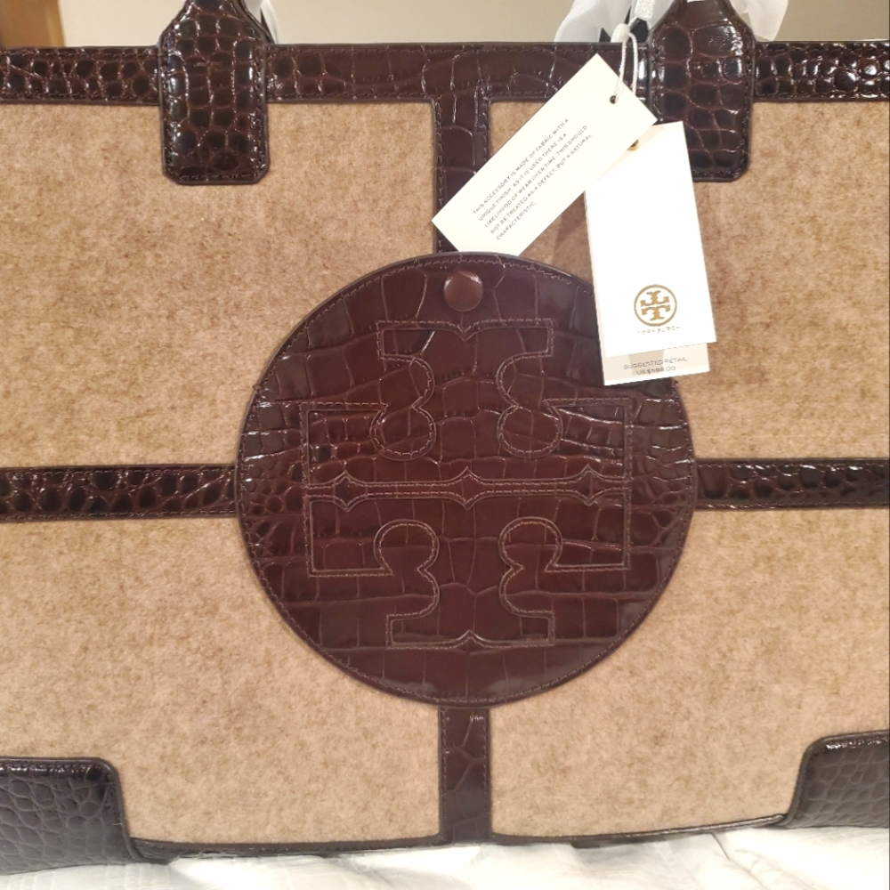 Tory Burch Ella Felt Quadrant Tote